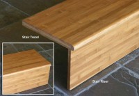 Bamboo Flooring Stair Tread & Riser: Organic Mocha